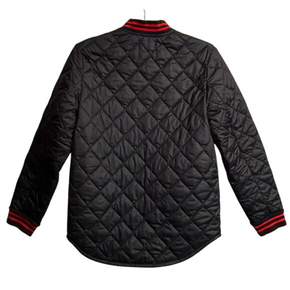 Polo Ralph Lauren Black Puffer Snap Front Jacket Size L14/16 - Picture 5 of 11